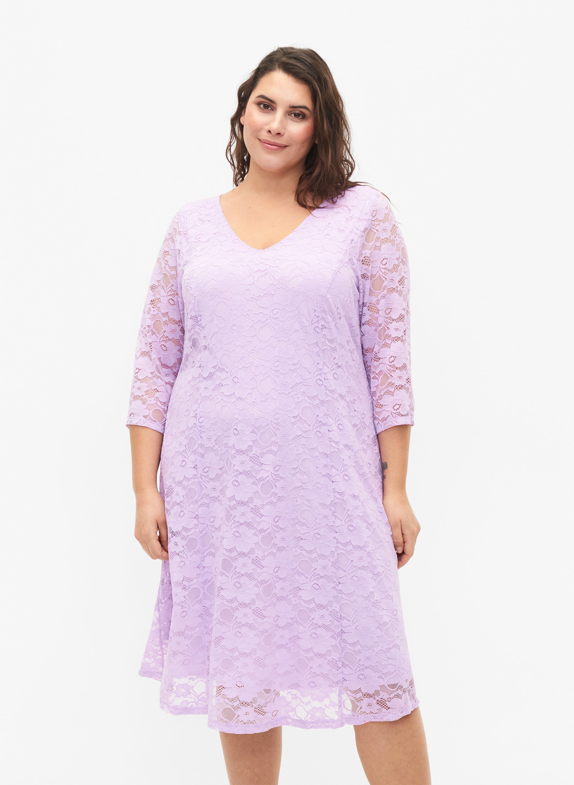 ZizziPitsimekko 3/4-hihoilla, Lavendula, Model image number 0