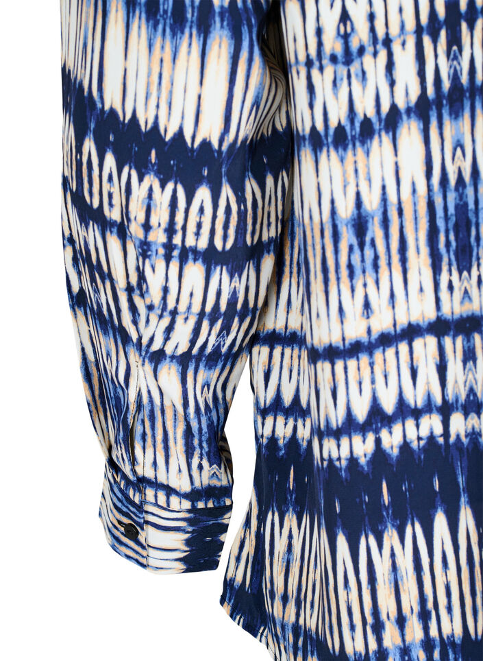 Kuviollinen paita, Sininen, Packshot image number 4