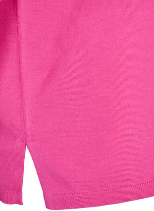 Viskoosineulepusero, jossa on 3/4-pituiset hihat, Raspberry Rose, Packshot image number 3