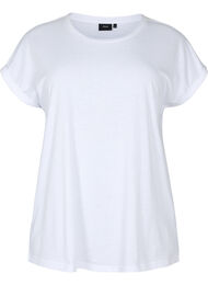 Lyhythihainen t-paita puuvillasekoitteesta, Bright White