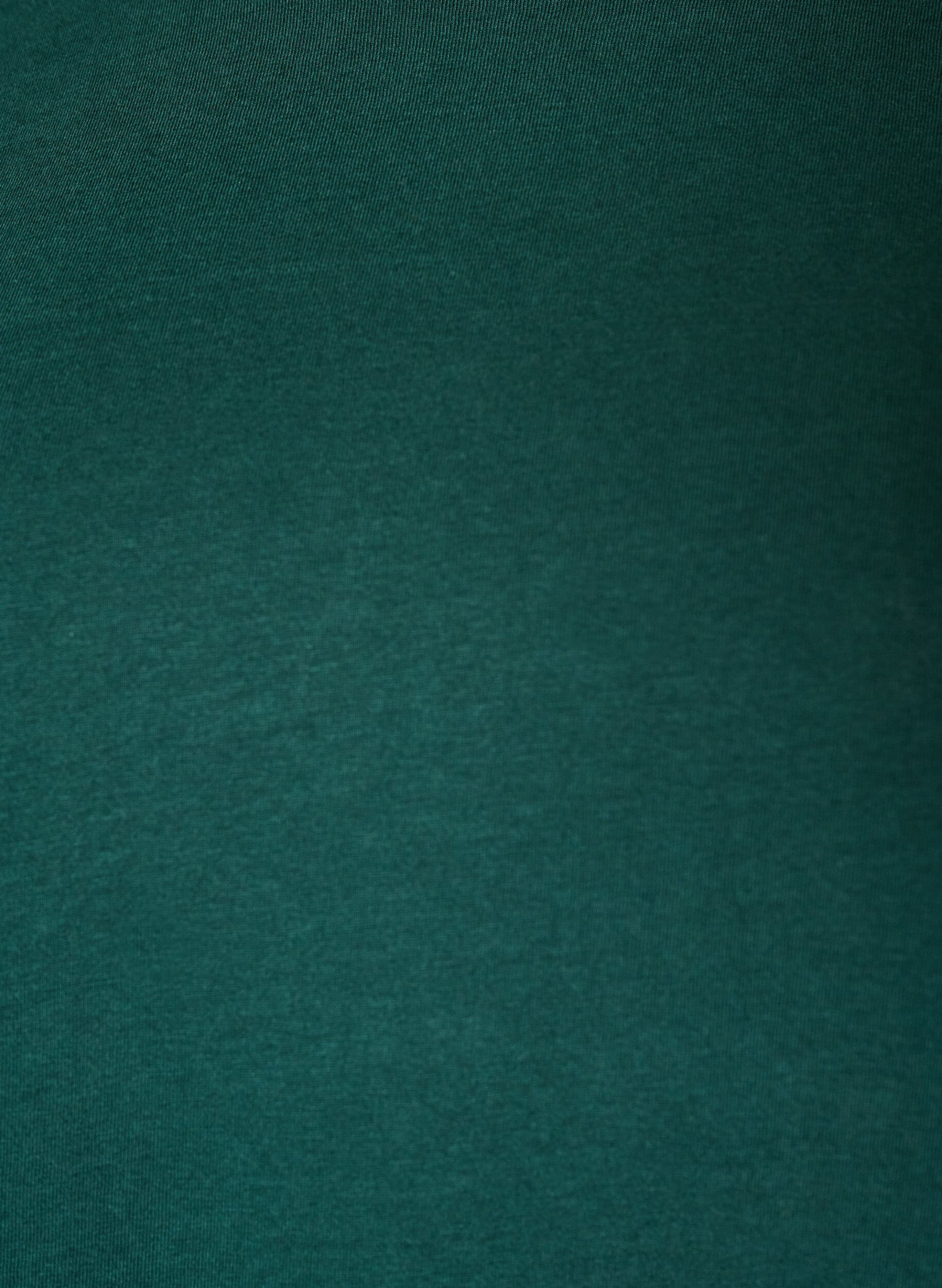 ZizziT-paita ep&auml;symmetrisell&auml; pitsihelmalla, Vihre&auml;, Packshot image number 2