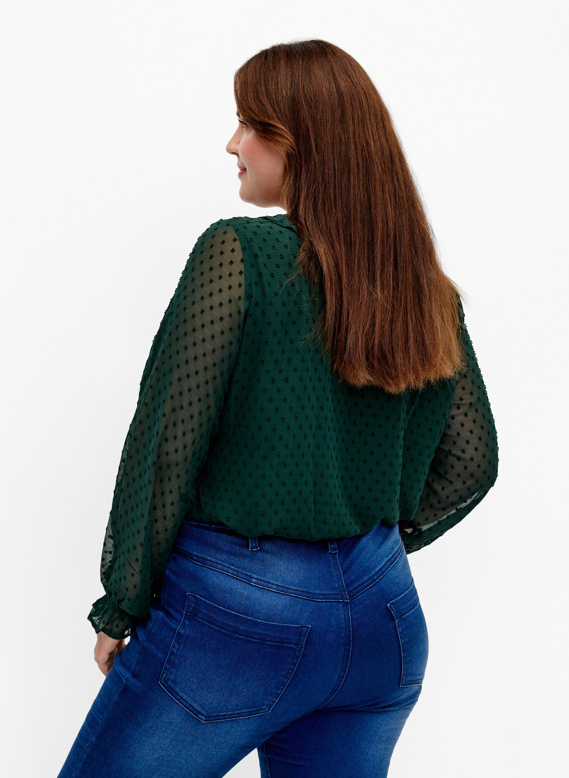 Zizzi Pusero, jossa on r&ouml;yhel&ouml;it&auml; ja pilkullinen tekstuuri, Scarab, Model image number 1