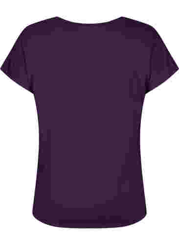 Lyhythihainen t-paita treeniin, Purple Pennant, Packshot image number 1
