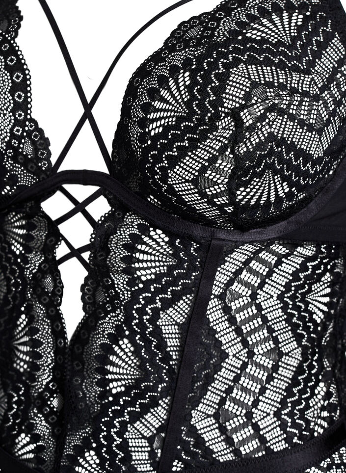 Pitsibody ny&ouml;ritysyksityiskohdilla, Musta, Packshot image number 2