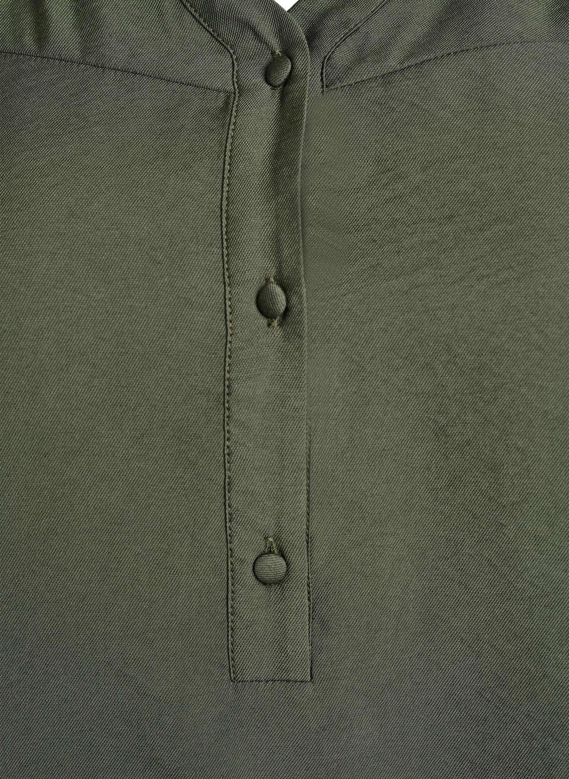 Zizzi Viskoosipusero smock-yksityiskohdilla ja rypyill&auml;, Vihre&auml;, Packshot image number 2