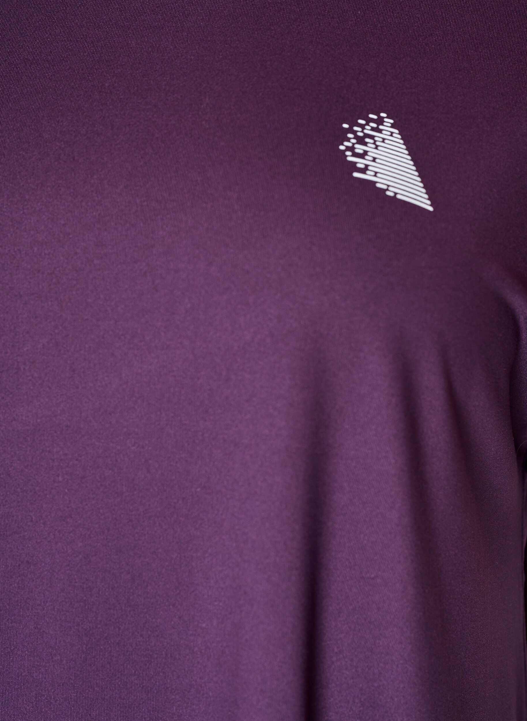 ZizziPitk&auml; treeni-T-paita, Violetti, Packshot image number 2