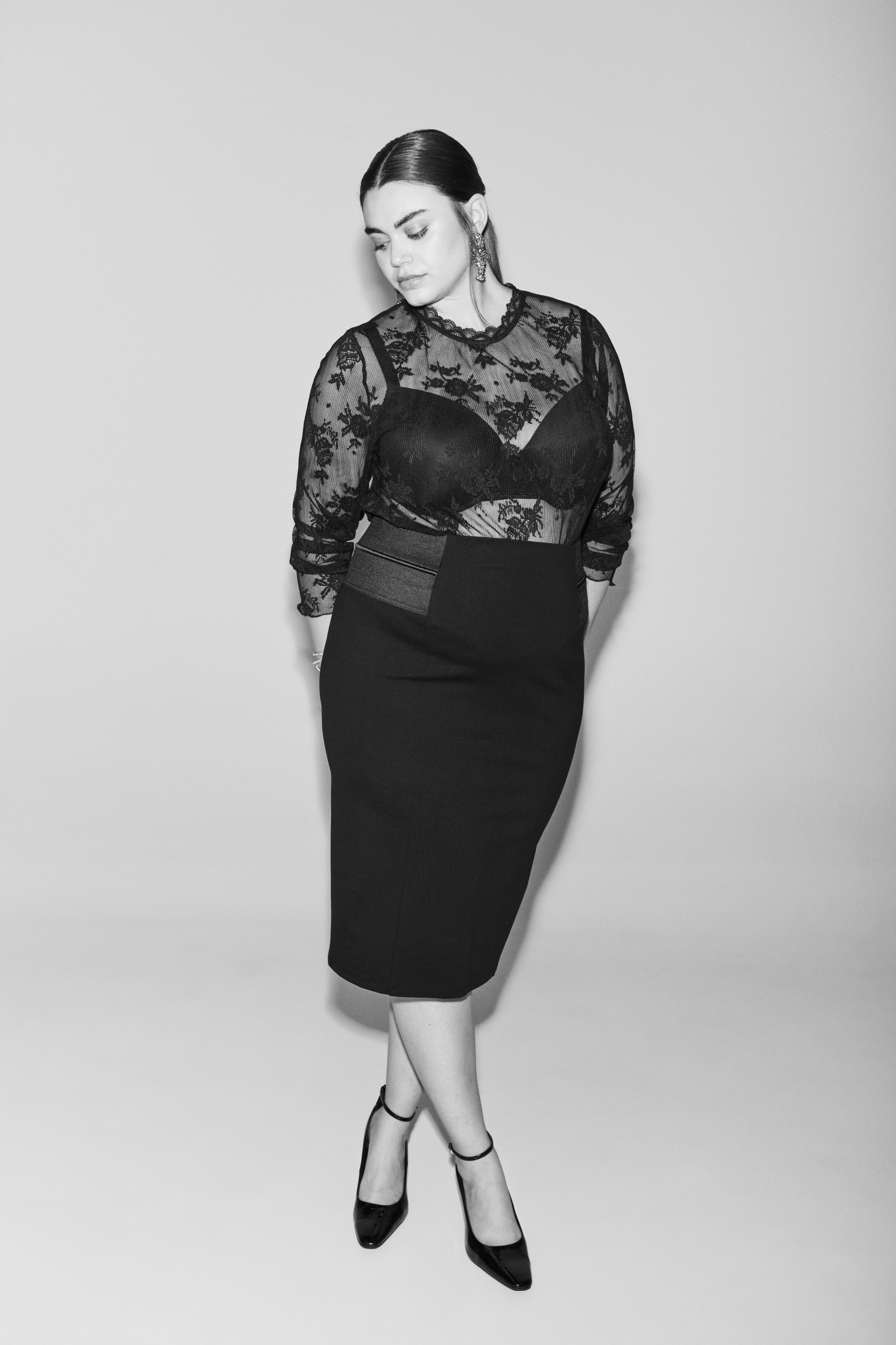 Pitsinen mesh-paita, , Model