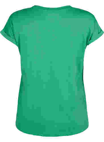 Lyhythihainen t-paita puuvillasekoitteesta, Kelly Green, Packshot image number 1