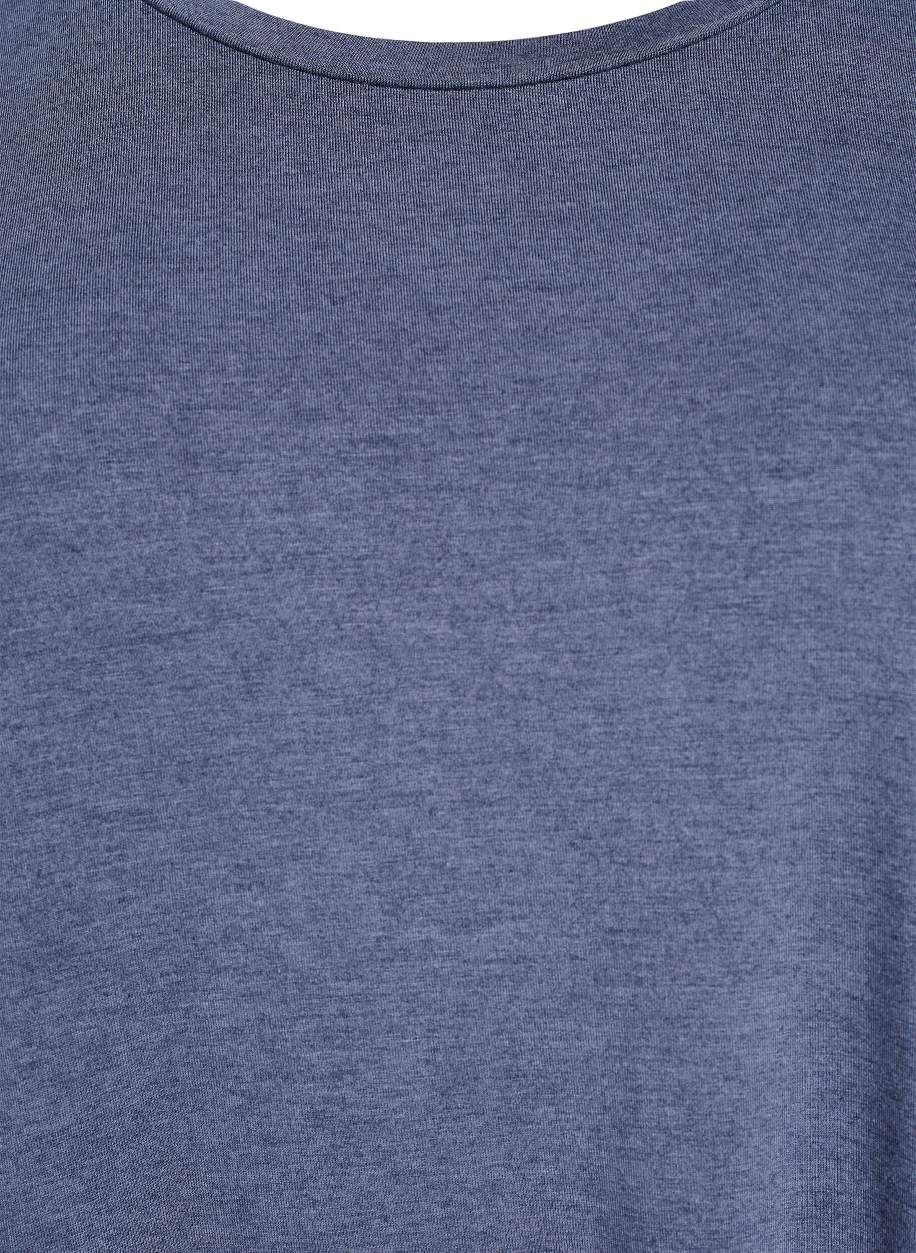 Zizzi Rento t-paita py&ouml;re&auml;ll&auml; p&auml;&auml;ntiell&auml;, Sininen, Packshot image number 2