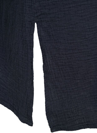 Puuvillainen pusero-mekko lyhyillä hihoilla, Black, Packshot image number 3