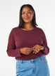 Perus jersey-paita, jossa pitk&auml;t hihat, Punainen, Model image number 0