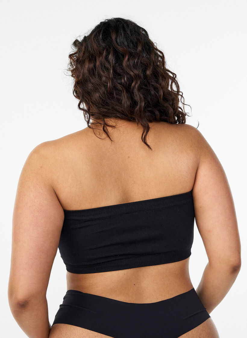Bandeau-rintaliivit , Musta, Model image number 2