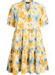 Lyhyt A-linjainen mekko, Keltainen, Packshot image number 0