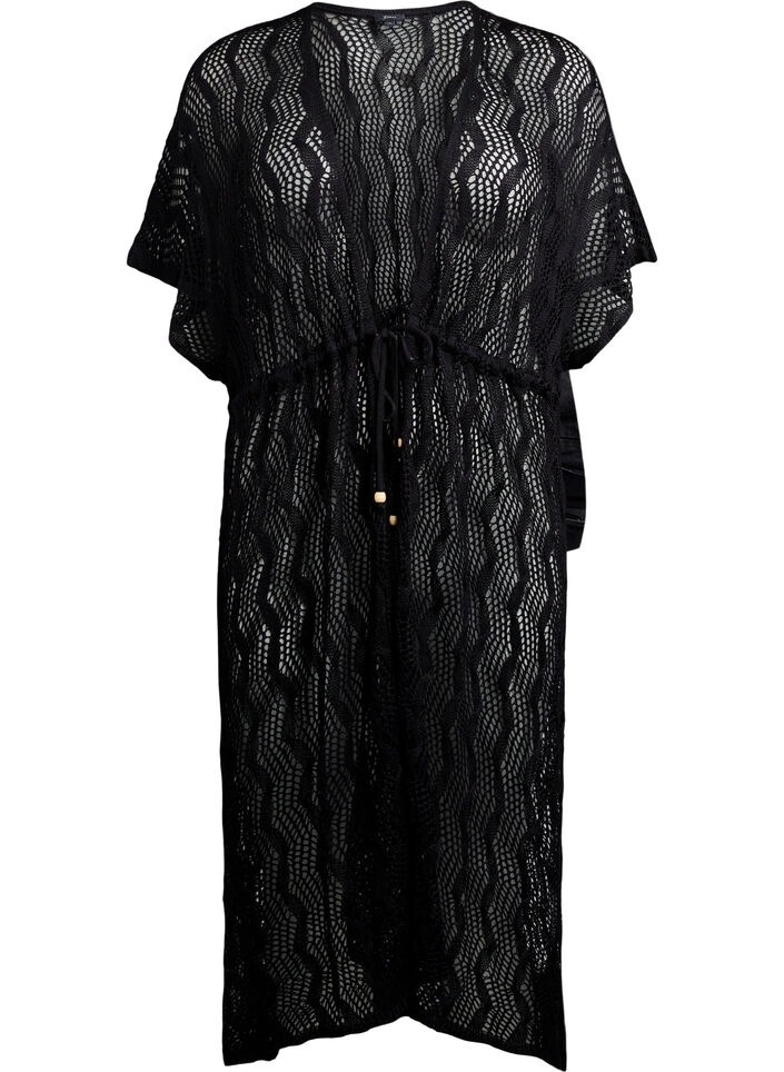 Rantakimono solmittavalla vy&ouml;ll&auml;, Musta, Packshot image number 0