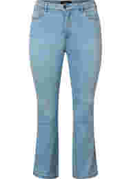 Korkeavyötäröiset Ellen bootcut-farkut, Ex Lgt Blue