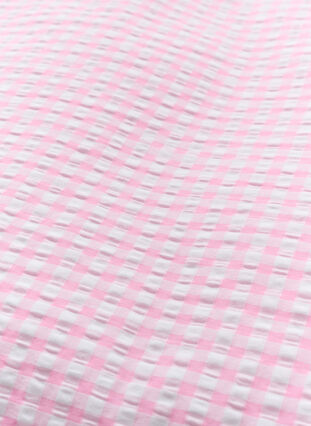 Puuvillainen pussilakanasetti ruuduilla, Rose/White Check, Packshot image number 3
