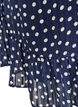 Kuviollinen mekko r&ouml;yhel&ouml;ill&auml; ja pitkill&auml; hihoilla, Sininen, Packshot image number 3
