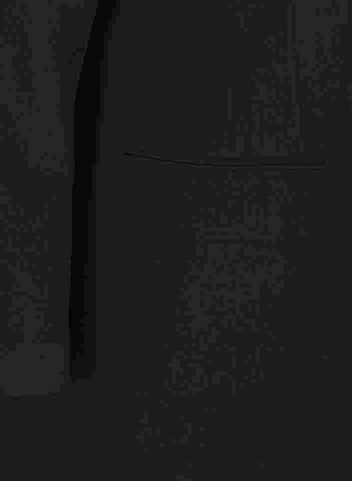 Klassinen pitkä bleiseri viskoosisekoiteesta, Black, Packshot image number 3