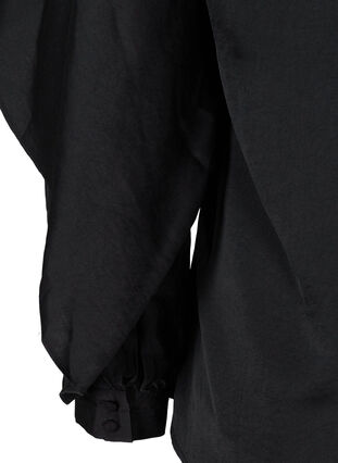 Pitkähihainen pusero pyöreällä pääntiellä, Black, Packshot image number 3