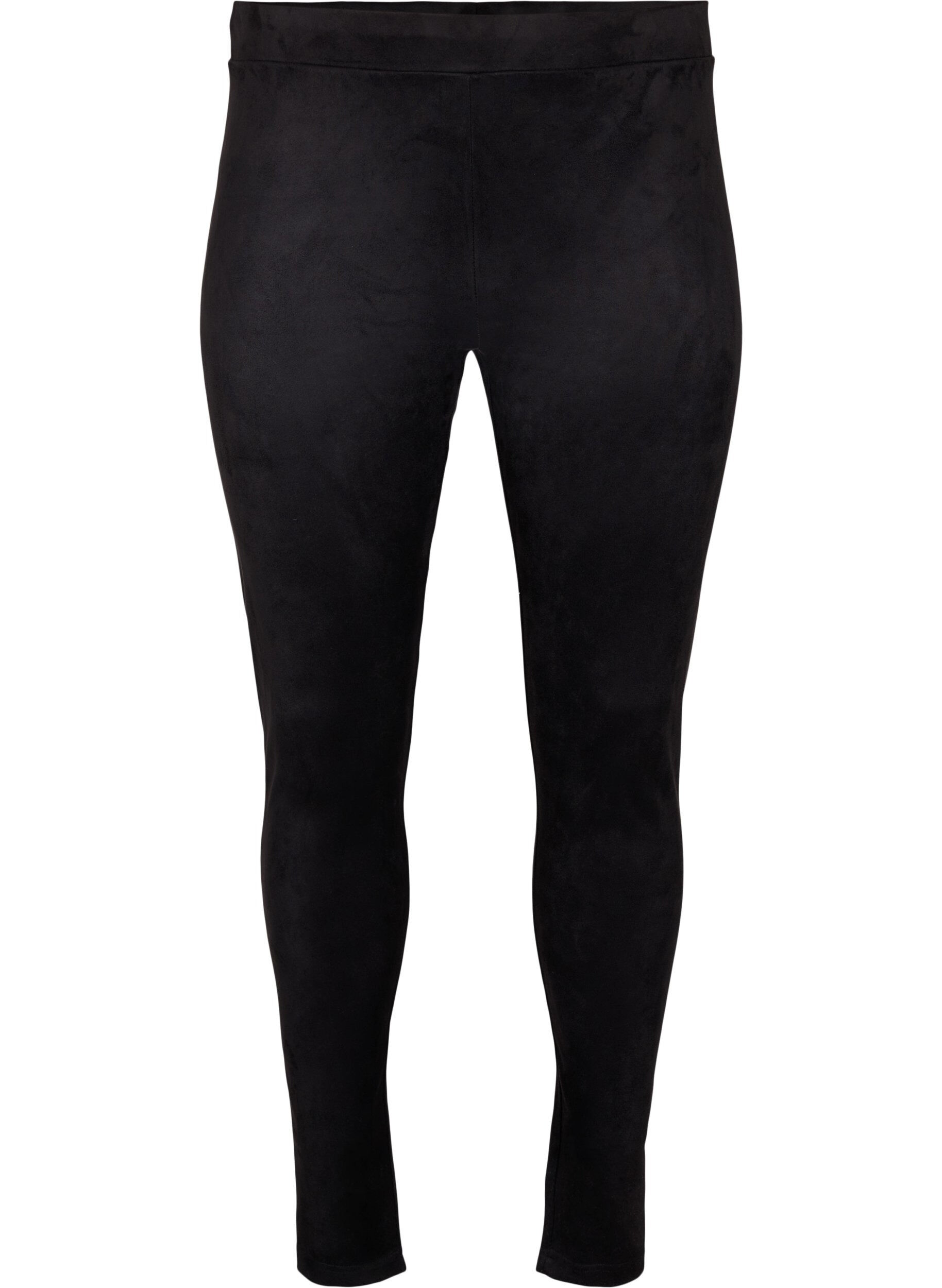 ZizziLeggingsit mokkanahkaj&auml;ljitelm&auml;&auml;, Black, Packshot image number 0