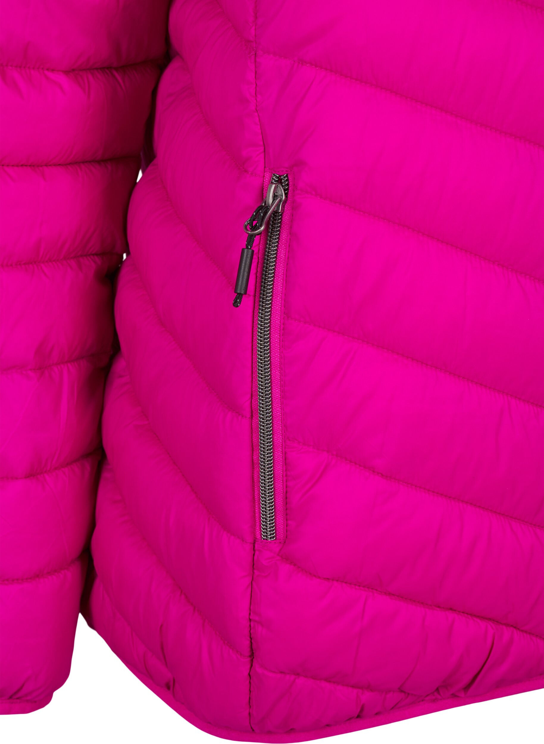 ZizziKevyt takki hupulla, Vaaleanpunainen, Packshot image number 3