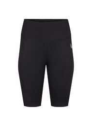 Pitk&auml;t ja tyk&ouml;istuvat treenishortsit , Musta