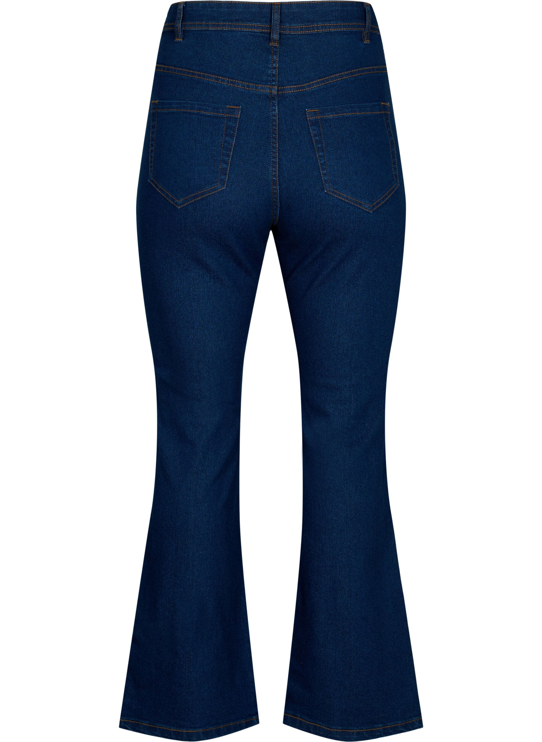 ZizziKorkeavy&ouml;t&auml;r&ouml;iset bootcut-farkut, Sininen, Packshot image number 1