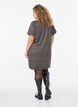 Lyhyt ruudullinen mekko paitakauluksella, Ruskea, Model image number 2