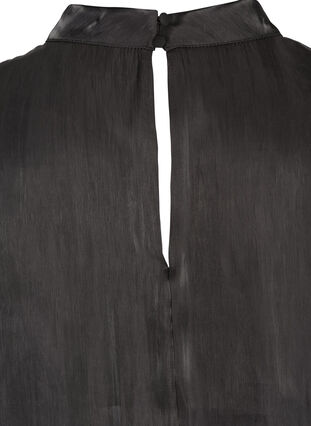 Pitkähihainen kiiltävä paita , Black, Packshot image number 3