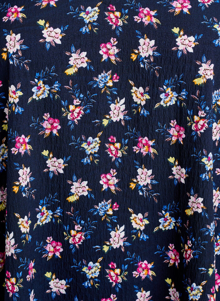 Lyhythihainen mekko V-p&auml;&auml;ntiell&auml;, Sininen, Packshot image number 2