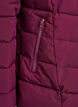 Lyhyt toppatakki hupulla, Tumma Bordeaux, Packshot image number 3