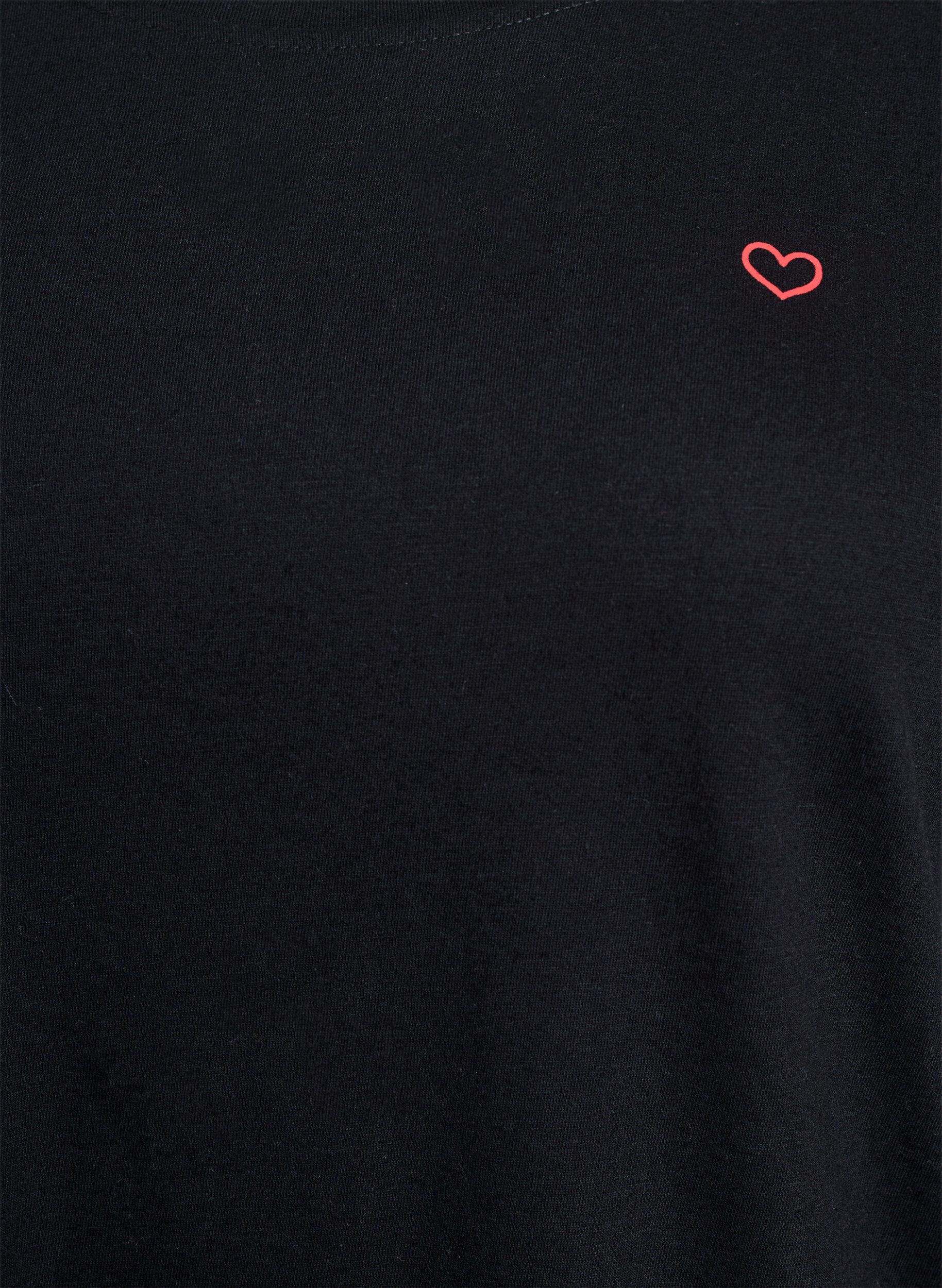 Zizzi FLASH - T-paita motiivilla, Musta, Packshot image number 2