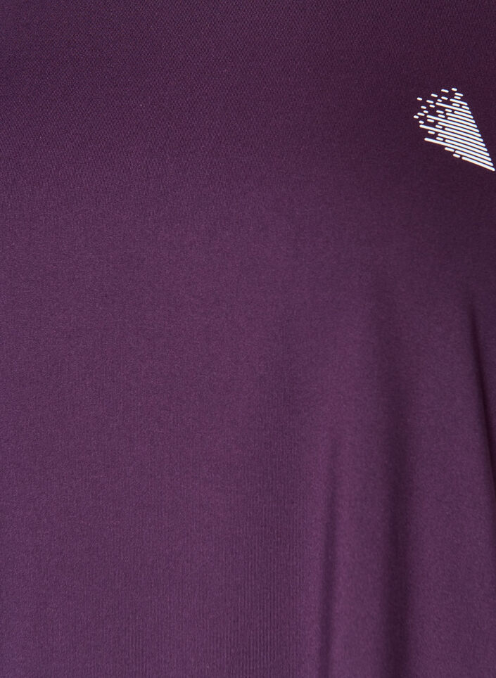 Yksiv&auml;rinen treeni-T-paita, Violetti, Packshot image number 2