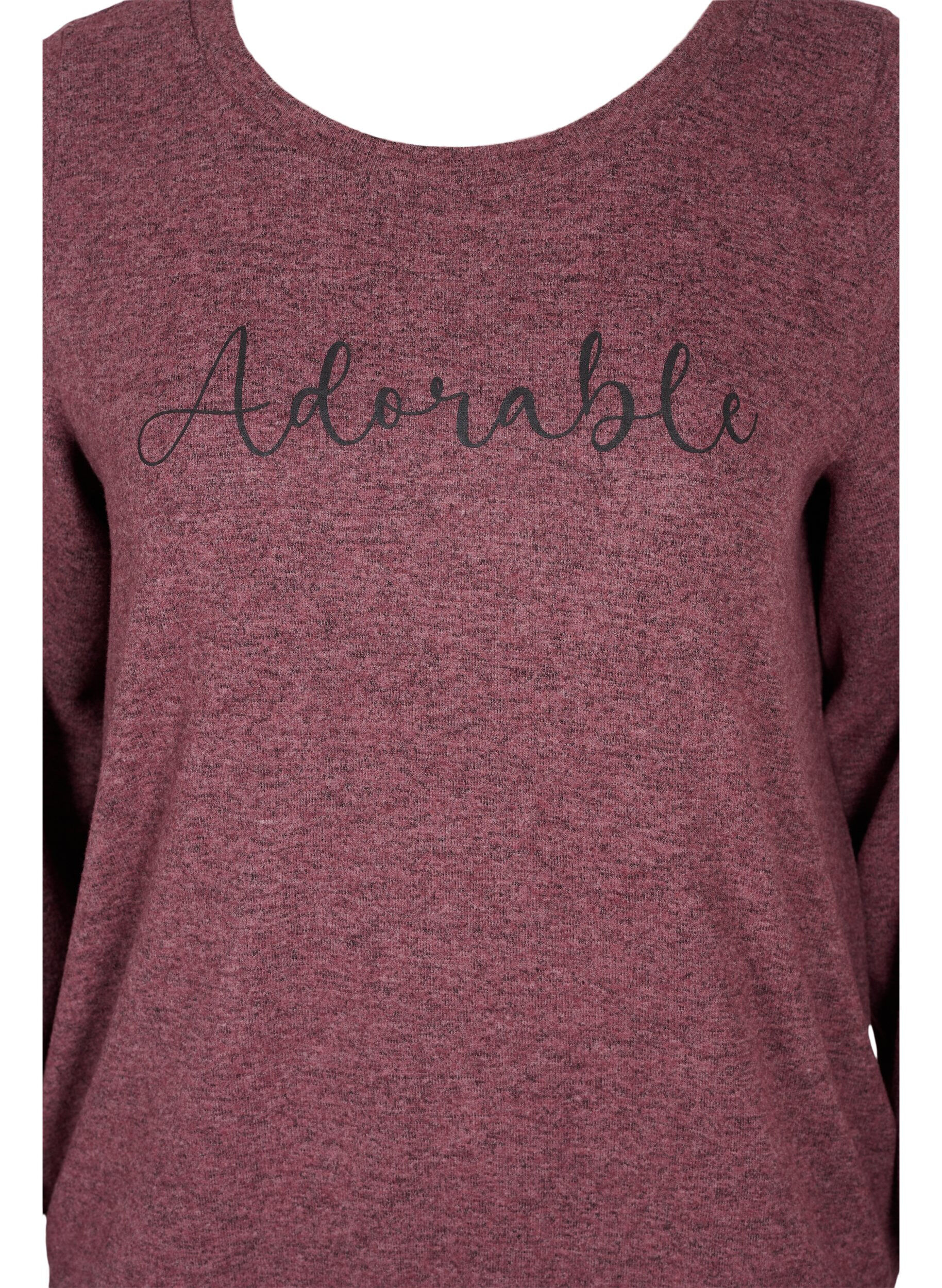 Zizzi Meleerattu pusero viskoosisekoitteesta, Port Royal Mel, Packshot image number 2