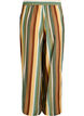 V&auml;lj&auml;t raidalliset viskoosihousut, Ruskea, Packshot image number 1