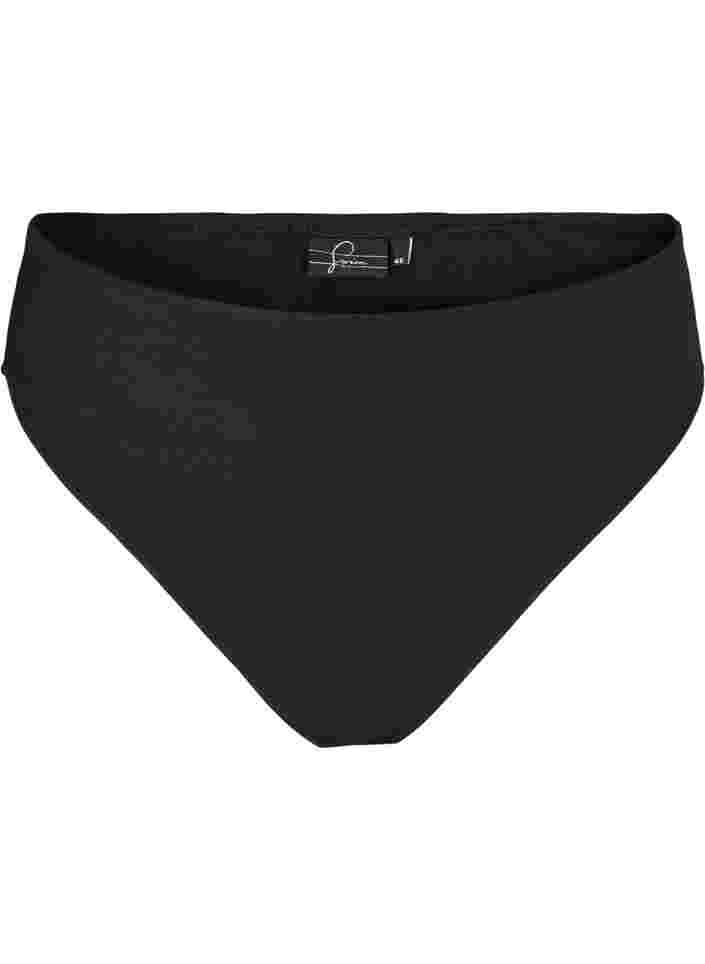 Tai-mallinen bikinialaosa normaalilla vyötäröllä, Black, Packshot image number 0