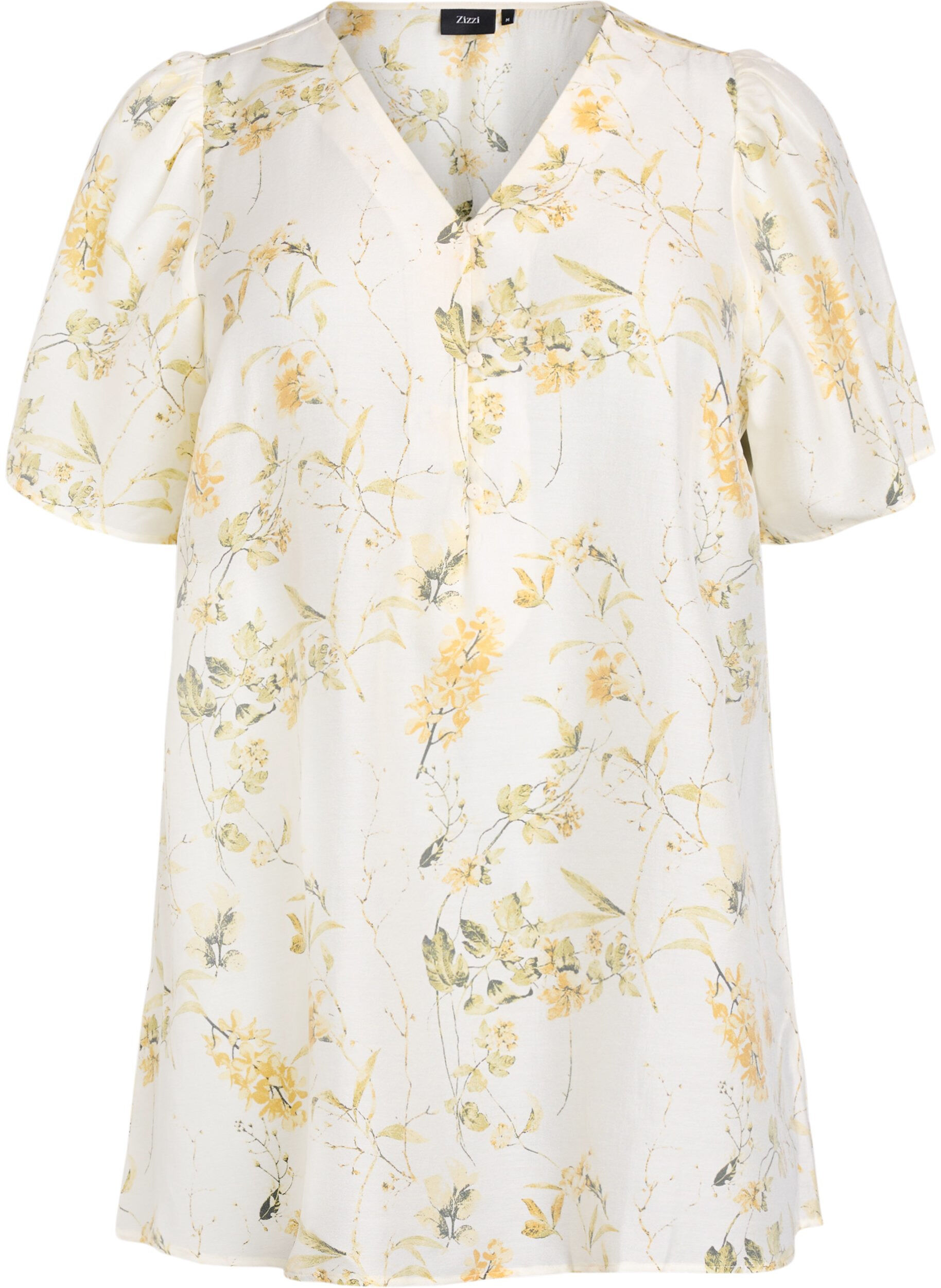 A-mallinen tunika, jossa on lyhyet hihat