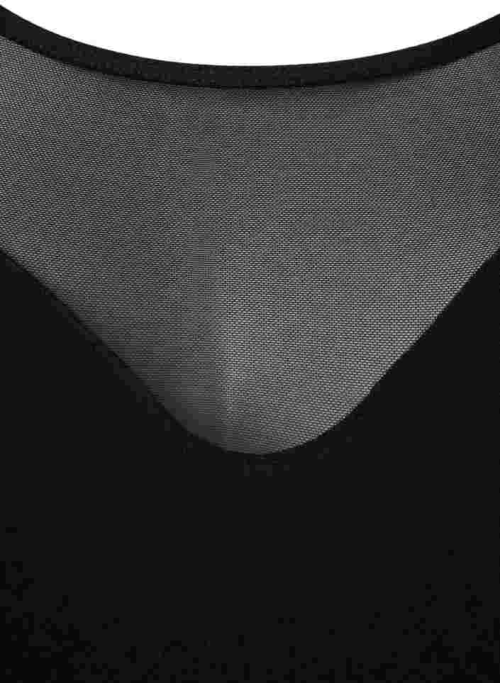Pehmeät rintaliivit mesh-kankaalla, Black, Packshot image number 2