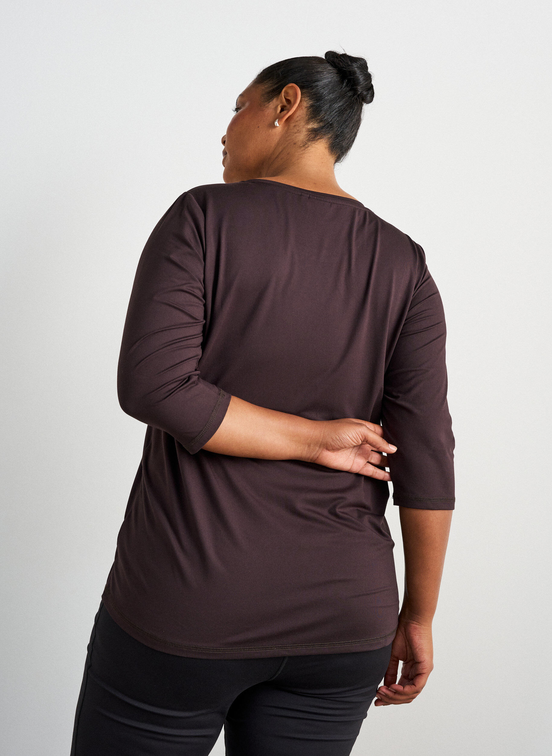 ZizziTreenipusero 3/4-hihoilla, Brown, Model image number 2