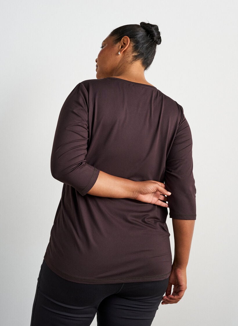 Treenipusero 3/4-hihoilla, Brown, Model image number 2