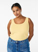 Yksiv&auml;rinen perus paita puuvillasta, Keltainen, Model image number 0