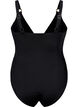 Uimapuku toppauksilla ja laskostuksella, Musta, Packshot image number 1