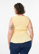 Smokkitoppi venep&auml;&auml;ntiell&auml; ja peplum-helmalla, Keltainen, Model image number 2