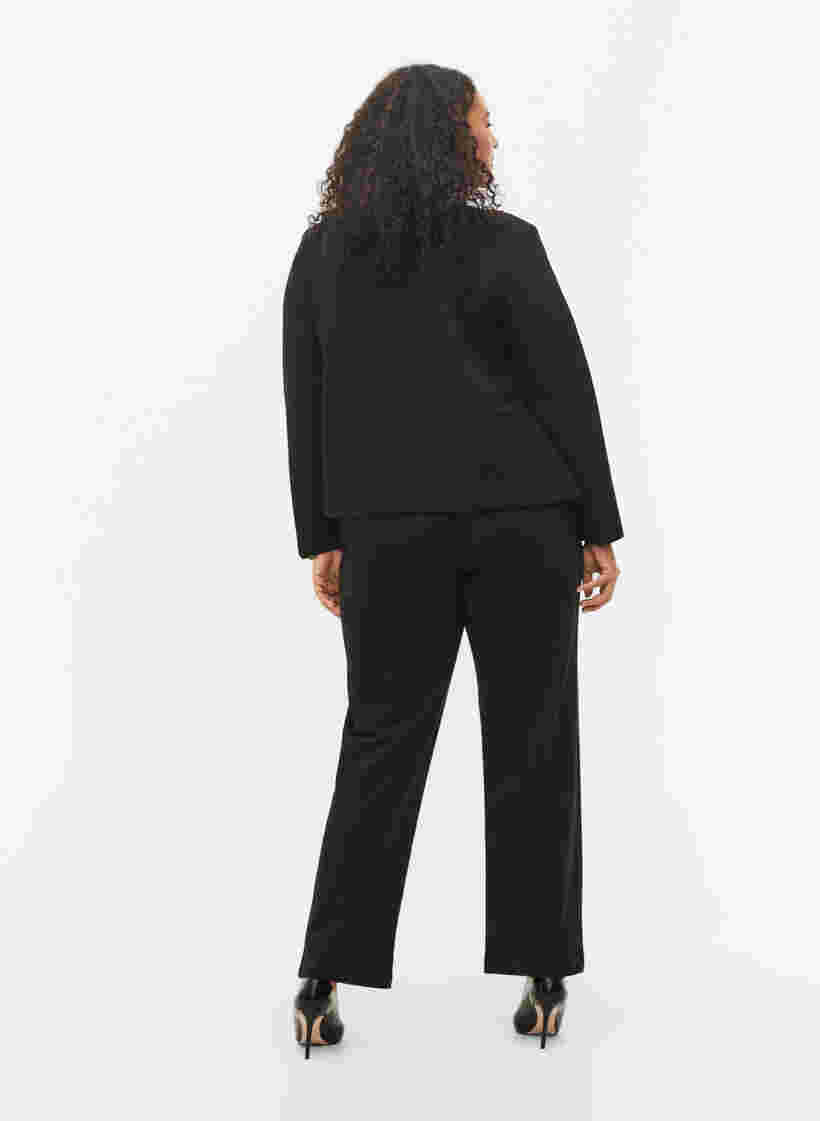 Leveät housut taskuilla , Black, Model image number 1