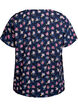 Lyhythihainen pusero tekstuurilla, Sininen, Packshot image number 1
