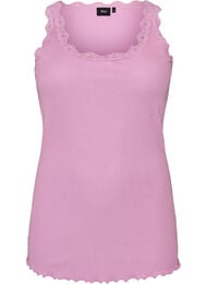 Toppi pitsireunalla, Violetti