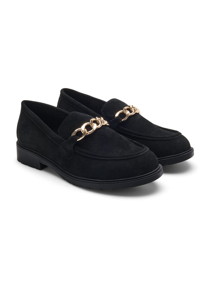 Wide fit -loaferit, Black, Packshot image number 3