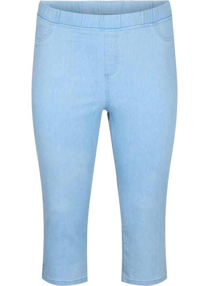 Caprit puuvillasekoitteesta, Light blue denim, Packshot image number 0