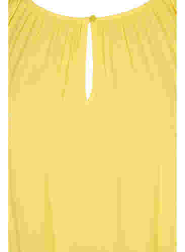 Viskoositunika 3/4-hihoilla, Primrose Yellow, Packshot image number 2