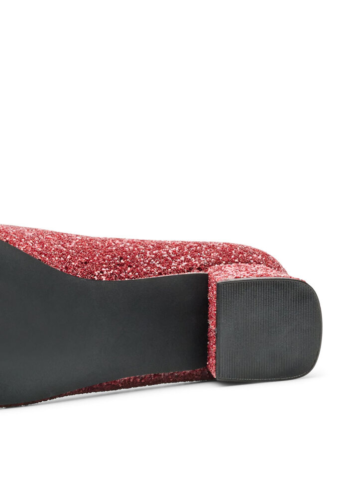 Glitteravokkaat rusetilla, Punainen, Packshot image number 4